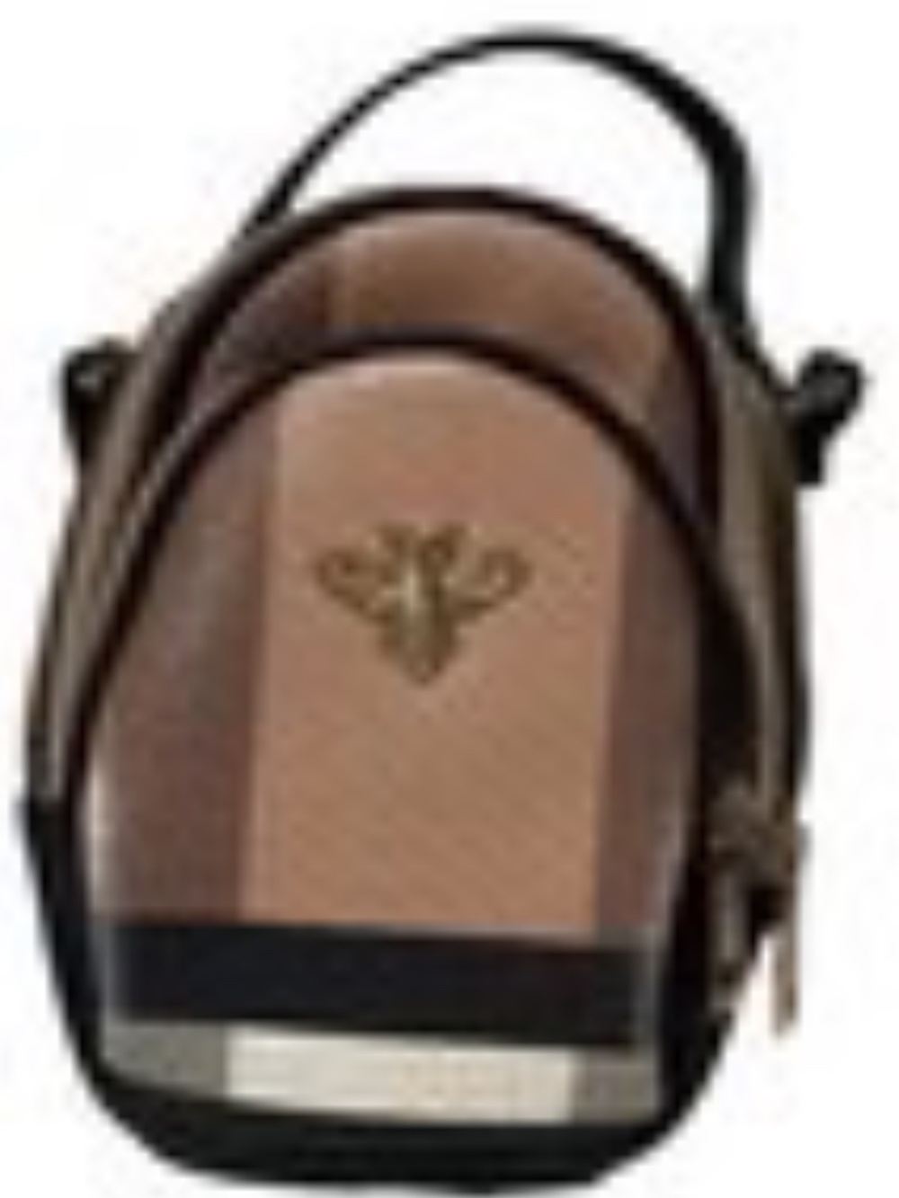 Crossbody BUMBLEBEE Mini BAG gold Bee Adjustable BROWN strap Purse Burber Plaid